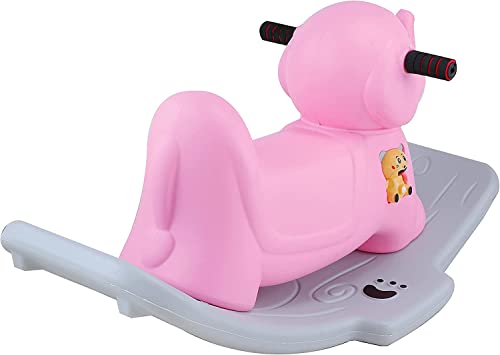 Image of Popo Toys Murphy Rocker (Pink)| Rocker for Kids Birthday Gift for Kids /Boys /Girls /Rocker with Musical & Lightning Toy | Cute Character, (MT028)