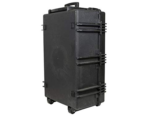 Image of Monoprice Weatherproof Hard Case - 33 x 22 x 13 Inches, With Wheels and Customizable Foam, Shockproof, IP67, Ultraviolet And Impact Resistant Material, Black - Pure Outdoor Collection