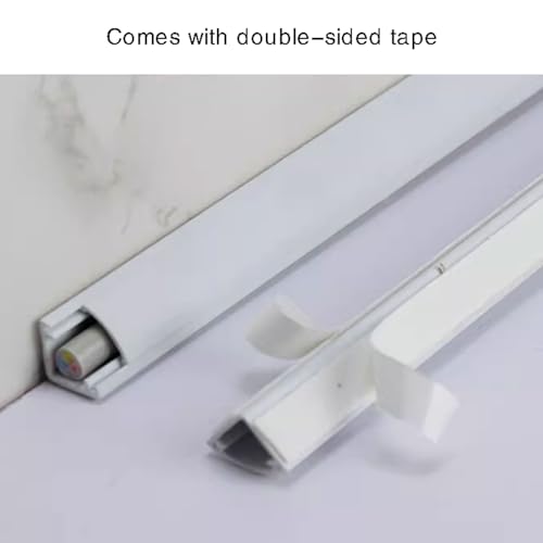 Chemin de câble et cache-câbles d'angle pour fil TV au sol - 4