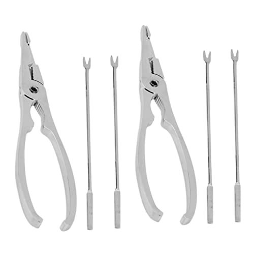 1 Set 6 Pcs Crab Eating Tool Dishware Sets Pecan Cookies Tongs Stainless Steel Prawn Peeler Lobster Crackers Lobster Leg Picks Kitchen Accessories Seafood Forks Seafood Tools Shell