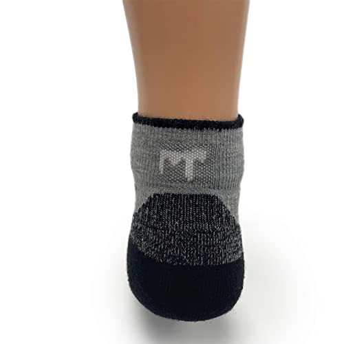 Image of USA Made - Microweight Cushion Ankle Socks - Trail Running Socks - Merino Wool - Mountain Heritage
