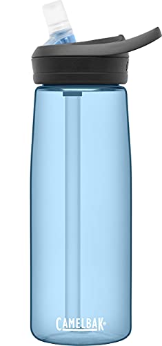Image of CamelBak Eddy+ Water Bottle with Bite Valve Straw, Leak‑Resistant Easy‑Sip Design for Everyday Hydration, 25oz, True Blue