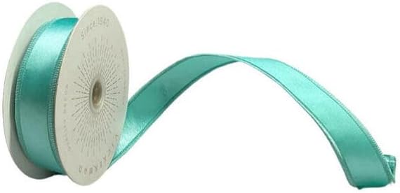 Vickerman 1" x10yd Baby Blue Satin Christmas Ribbon