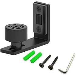 WOLFBIRD Guía de piso ajustable para puerta corrediza de granero Guía inferior de pared/puerta