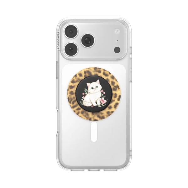 PopSockets Supporto magnetico per MagSafe, Pretty Kitty