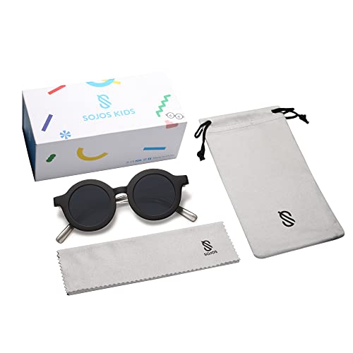Image of SOJOS Cute Round Polarized Sunglasses for Kids Girls Boys UV400 Protection De Sol Gafas Beach Holiday