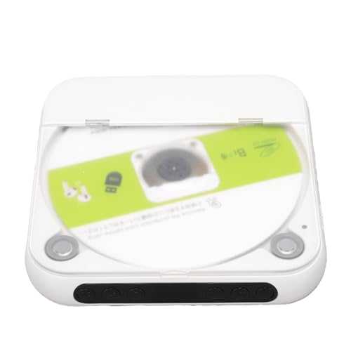 Generic Reproductor de CD Portátil para Automóvil con Bluetooth y Sonido de Alta Fidelidad para Viajes Diarios Al Hogar, Reproductor de CD Compacto con Puerto AUX de 3,5 Mm para Amantes de la Música,
