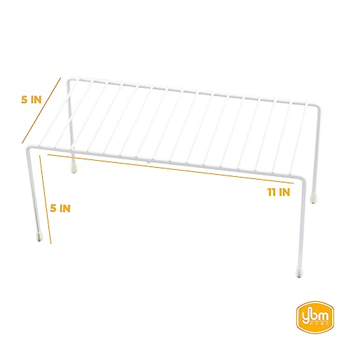 YBM HOME White Wire Helper Shelf Organizer And