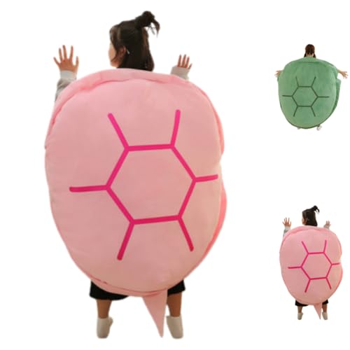 ShineLuxe亀の甲羅クッション 着ぐるみ ぬいぐるみ 特大サイズ 着用可能 抱き枕 カメ 座布団 座椅子 人をダメにする 体にフィットするソファー 動物衣装 仮装 グリーン 背もたれ ハロウィン 60-160cm コスプレイ 子供から大人まで (60