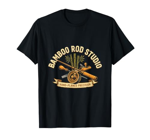 Bamboo Fly Rod Maker Handcrafted Rod Builder T-Shirt