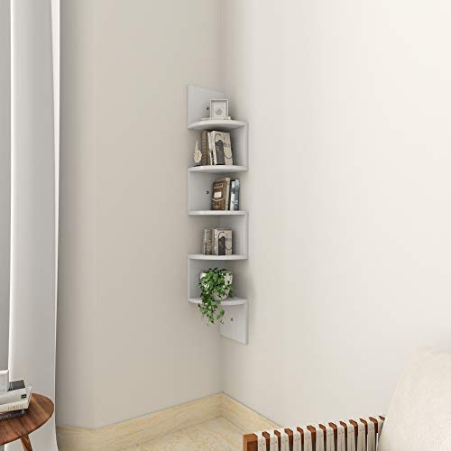 Amazon Brand – Solimo Jackson Wall Shelf (White)