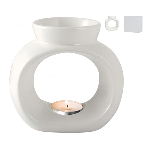 HJYDGJ Lámpara aromática de cerámica, quemador de aroma, lámpara de aroma, lámpara de aroma, quemador de aroma, quemador de cerámica, calentador para aceites esenciales, velas de té, aceites