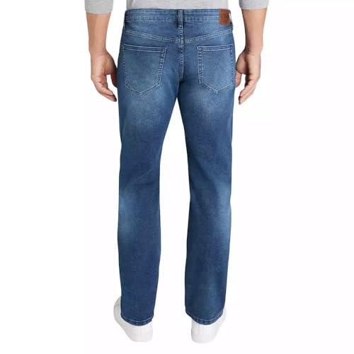 Chaps Men's Freedom Stretch Slim Straight Jean (40W x 34L, Vintage Blue)2