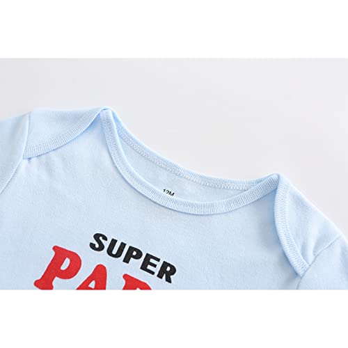 Unisex-Baby 2-pack Solid One-Piece Newborn Twins I Love Papa I Love Mama Bodysuits 0-24Months Boys and Girls4