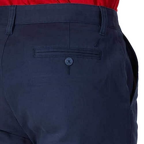 Nautica Mens Stretch Soft Twill, Classic Fit Pants (Navy, 34x30)3