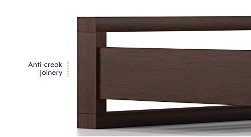 Image of Solid Sheesham Wood Single Bed Without Storage | Single Cot Wooden Palang | Space Saving Single Size Bed for Bedroom | Dark Walnut Finish, Mattress Size: 72x36 Inch