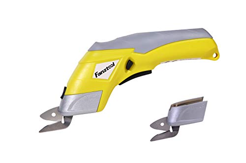 FANZTOOL Akku Universalschneider Akkuschere Lederschneider Teppichschere Kartonschneider (Schere...