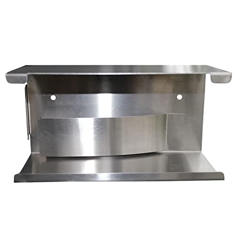 RESP - Edelstahlspender für Mundschutz 8,0 cm x 20,0 cm x 10,0 cm silber (1, Edelstahlspender) Cover