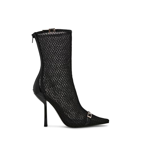 Steve Madden Steve Madden Women's Ashlin Bootie, Black Mesh, 8