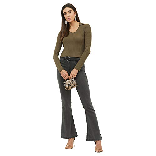 Image of Harpa Women's Solid Regular Fit Blouse
