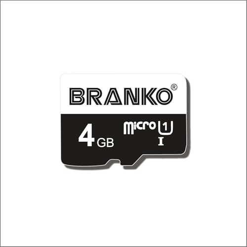 Image of BRANKO Micro SD Card 4 GB | Upto 120 MB /s Read | Class 10 Memory Card for 4K Video on Smartphones Tablets