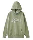 [エックスガール] ラインストーンスターカーシブロゴスウェットフーディー RHINESTONE STAR CURSIVE LOGO SWEAT HOODIE 105244012014 OLIVE S