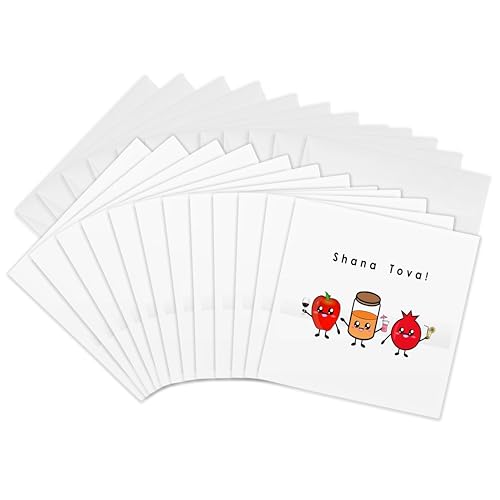 Rosh HaShanah lot de 12 cartes de vœux à offrir pour accompagner vos cadeaux de miel