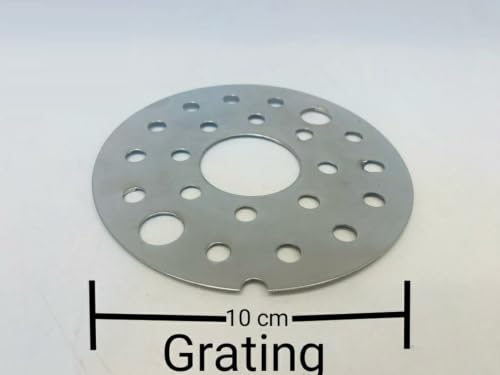 Image of Stainless Steel Centre Hole Round Floor Drain 5 Inch | Anti Cockroach Bathroom Drain Jali | Floor Trap Cover