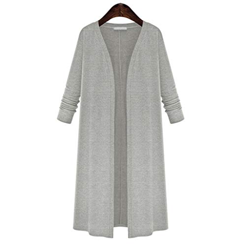 Muium - Abrigo de Mujer de Invierno, Tallas Grandes, Elegante, Largo, Elegante, Parka Larga, Chaqueta de Mujer, Elegante, Chaqueta, Chaqueta, Chaqueta, Chaqueta, Mujer, Invierno, Trendy Gris XXL
