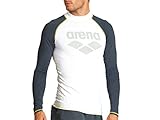 ARENA Herren M Vest L/S Rash Guard Shirt, White-ash Grey, L EU
