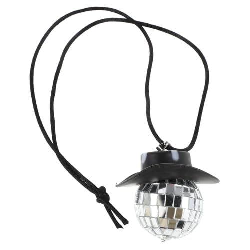 Adorno colgante para espejo retrovisor de auto: bola espejada con estampado de vaca, decoración para fiestas y regalos miniatura 1