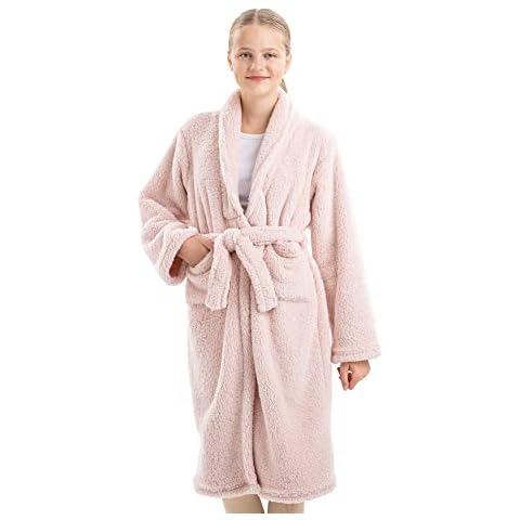 HOMELEVEL Peignoir polaire sherpa Cover