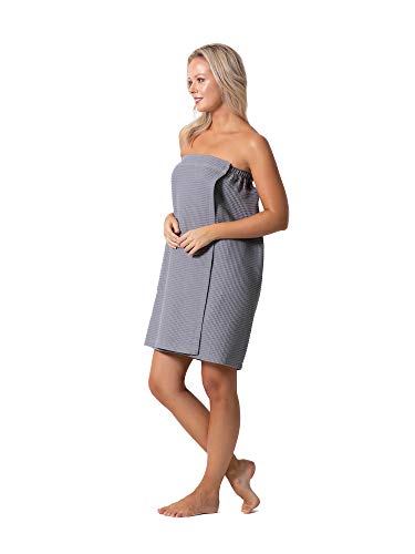 Image of Robe Direct Quick Dry, Lightweight Waffle Spa /Bath Wrap with Adjustable Closure & Elastic Top