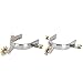 1Pair Horse Spurs Americans Type Cowboy Spurs, Sturdy Stainless Steel Boot Spurs Equestrian Gear Spurs, 3.5x6.3x1.2in Unisex Riding Boots Gear Spurs