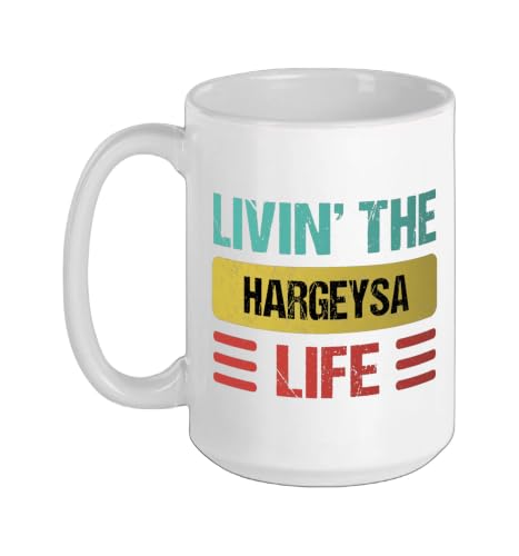 Hargeysa Somalia Ceramic Mug, White, 15oz