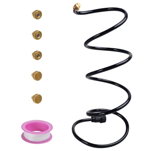 Nebulizzatore Esterno Tubo Pieghevole, Tubo Spray 2 Metri Ugelli Tripli, Sistema Raffreddamento Impermeabile, per Giardino Terrazza e Attività Estive