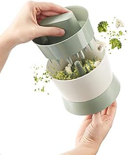 Lekue 0201811V17U008 Veggie Cauliflower Ricer, 7 oz, Green