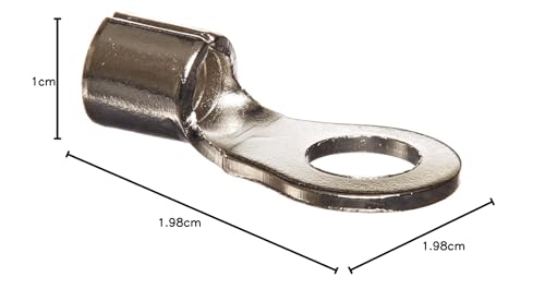 Terminal de anillo resistente al calor para cable 12-10 con ajuste exacto de perno 10 4