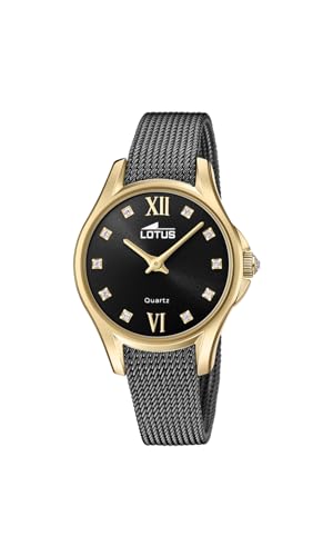 LOTUS Reloj Mujer 18825/1 Bliss Caja de Acero Inoxidable 316l Dorado Correa de...