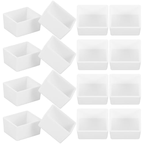 FOMIYES 75 Piezas Medias Pastillas Vacías para Acuarela, Caja Plástica Transparente Mini 2ml, Bandeja Reutilizable para Pintura Artística, Manualidades y Viaje