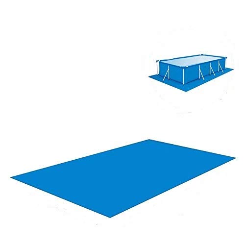 SORAKA Shinyzone Blue Polyester Rectangular Pool Cover 445 x 244 cm, Foldable Waterproof Carpet for Inflatable Pools