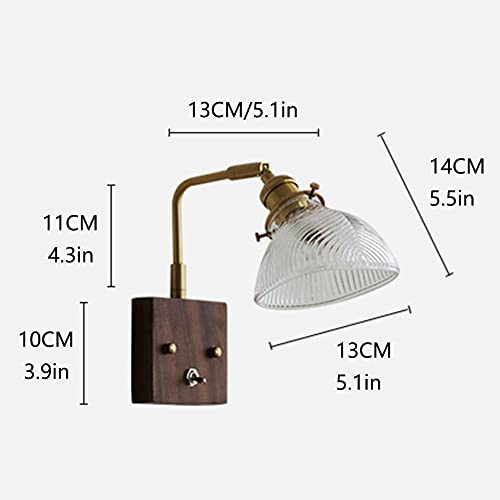 Applique murale avec interrupteur a tirer et angle orientable laiton - 6