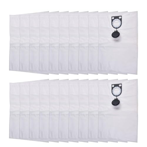 EasyByMall Lot de 20 sacs d'aspirateur compatibles avec Bosch GAS 15 HP, GAS 15 PS, GAS 20 L SFC, sacs à poussière en tissu non tissé pour une efficacité de nettoyage améliorée