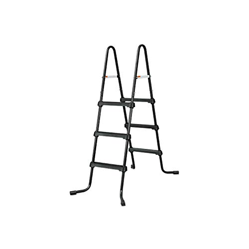 Summer Waves P41005321 10 X 4.9 Foot 32 Inch Deep Dark Herringbone Print Liner Elite Metal Frame Rectangular Above Ground Pool W/Filter Pump & Ladder #TOP2