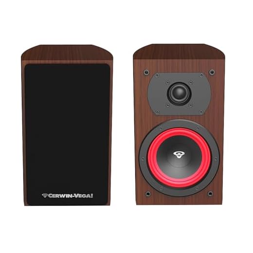 CERWIN-VEGA! Home Audio LA165 6.5 inch 150 Watts 2-Way Bookshelf Speakers Color Expresso