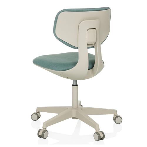 hjh OFFICE Kinderdrehstuhl mit höhenverstellbarer Rückenlehne Kid Classic Mitwachsender Schreibtischstuhl für Kinder von 6-12 Jahre, Blau