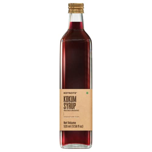 Image of KEYNOTE Kokum Syrup | Kokam | Enhanced With Cumin | Natural | Glass Bottle 520 Ml - Liquid
