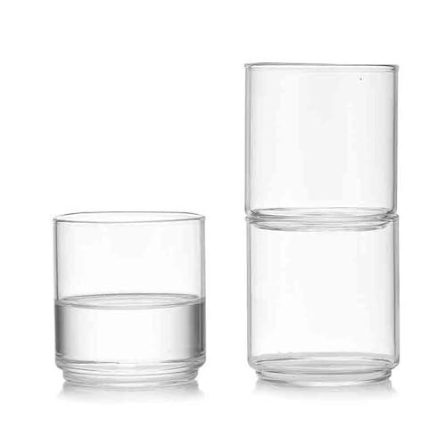 Copas de cóctel de 350 ml en vasos de vidrio borosilicato transparentes y apilables 4