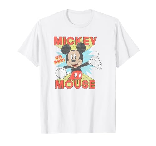 T-shirt Mickey Disney Poster original imprimé rétro vintage pour adulte