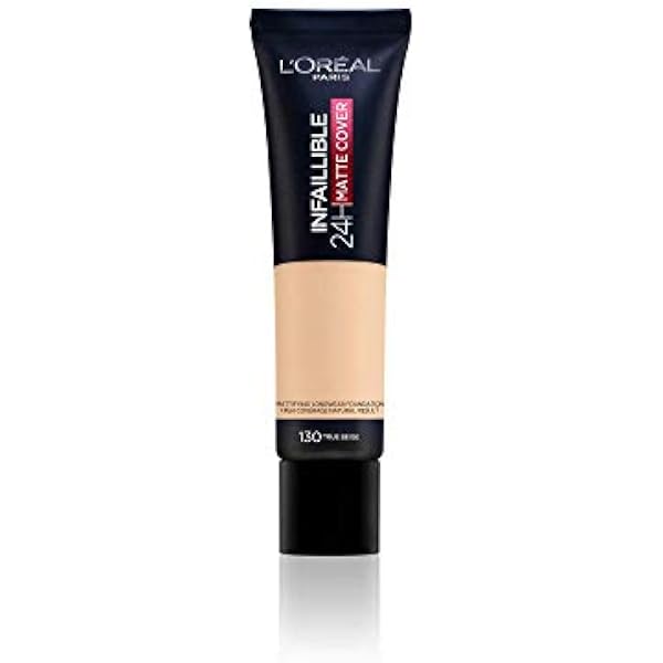 L'Oréal Paris Infaillible 24H Matte Cover 130 Beige Peau/True Beige Długo Utrzymujący się Płynny Makijaż - 30 ml